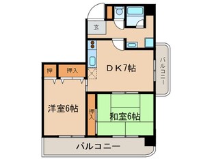 ブラザ－ビル八幡の物件間取画像